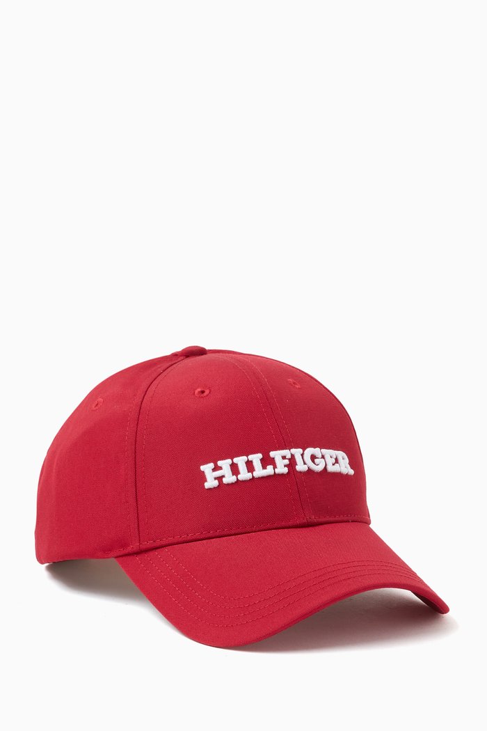 

Monotype Baseball Cap in Canvas, Red