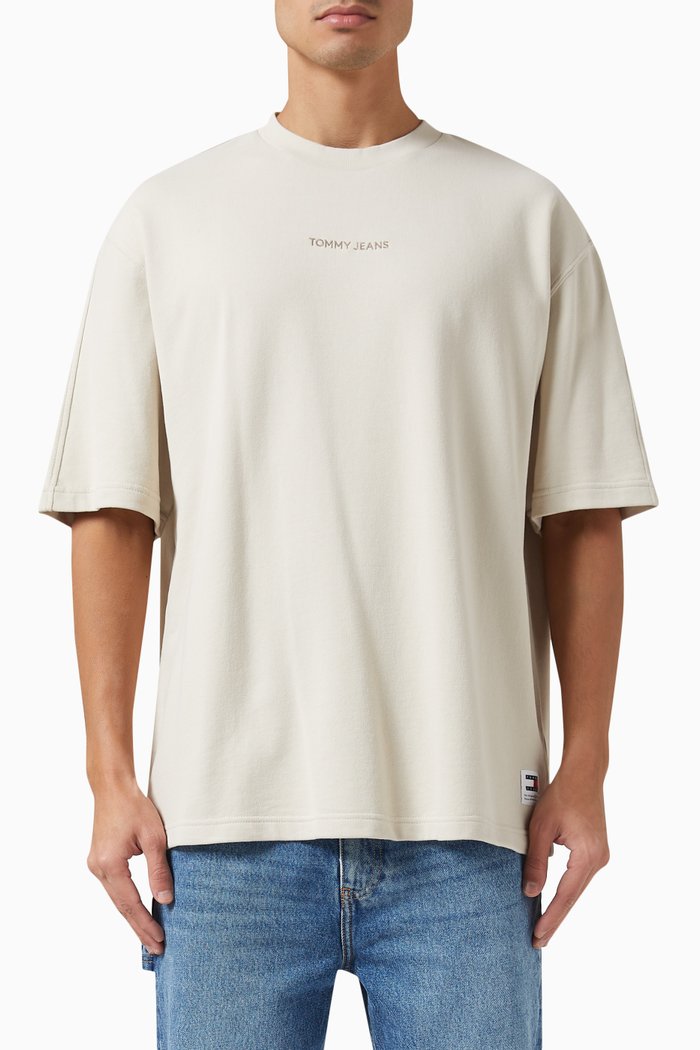 

Classic Logo T-Shirt in Cotton, Neutral