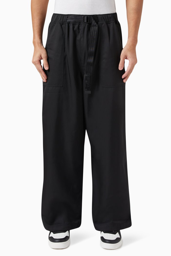

Wide-Fit Skate Pants in Cotton, Black