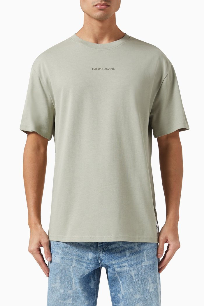 Classics Logo T-Shirt in Cotton, Green
