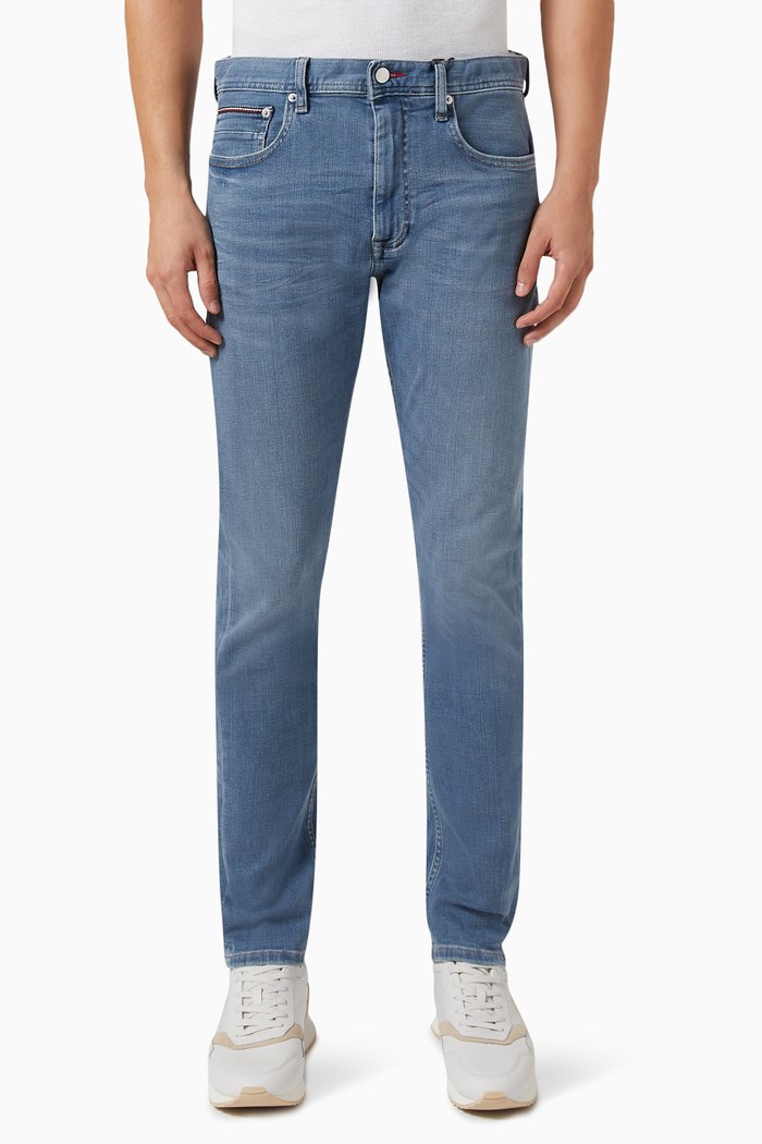 Houston Tapered Slim-fit Jeans in Denim, Blue