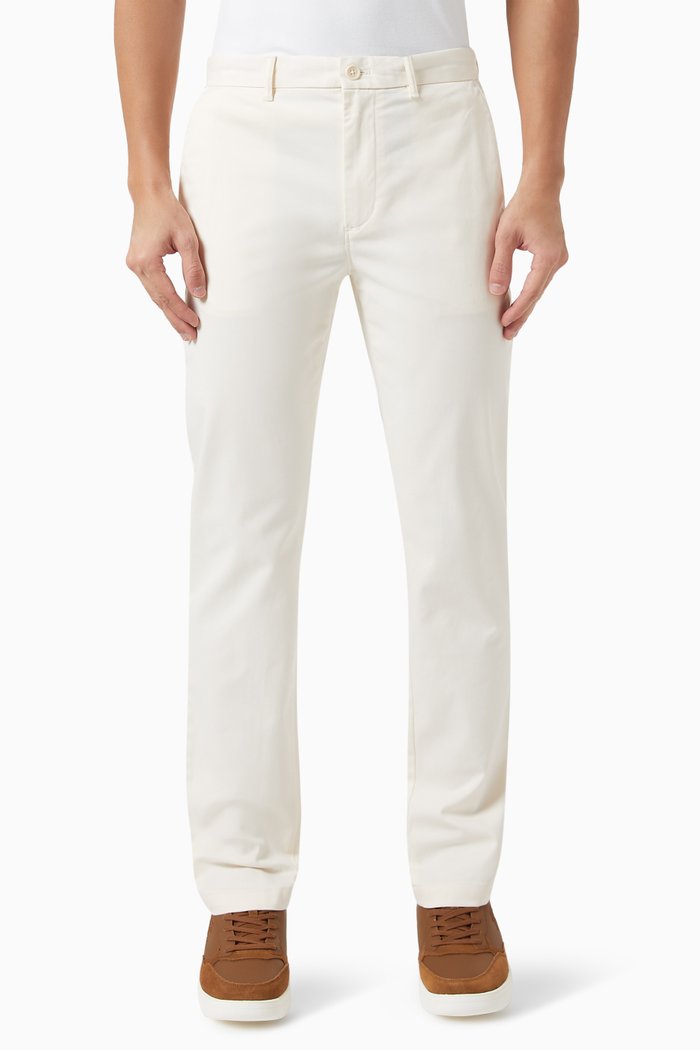 

1985 Denton Fitted Chinos in Stretch Pima Cotton Twill, Neutral