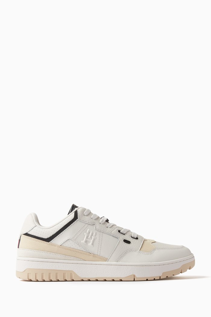 

TH Basketball Sneakers in Leather, Neutral