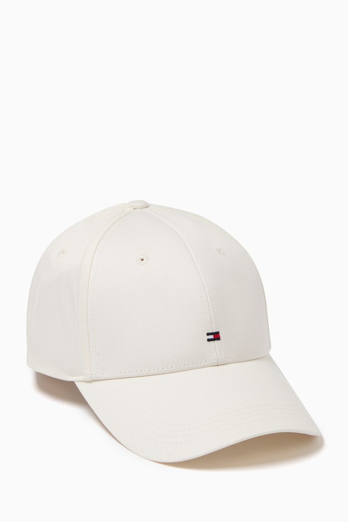 

Flag-embroidered Cap in Organic Cotton, Neutral