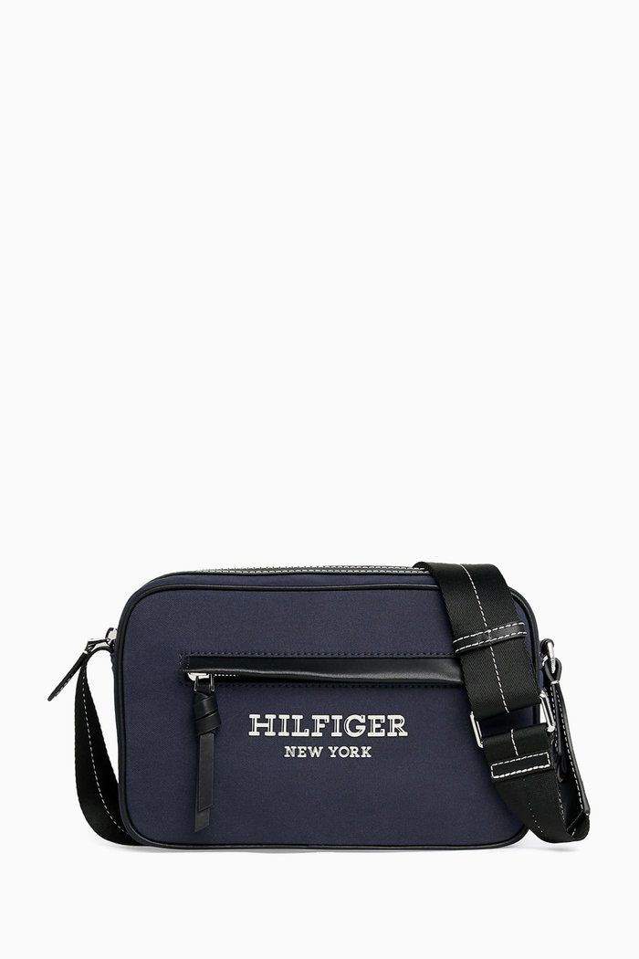 TH Prep Logo Camera Bag in Fabric, Blue
