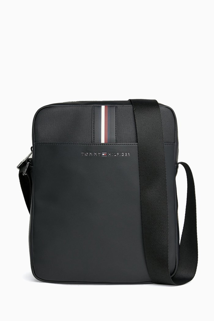 

TH Corporate Reporter Bag in Faux Leather, Black