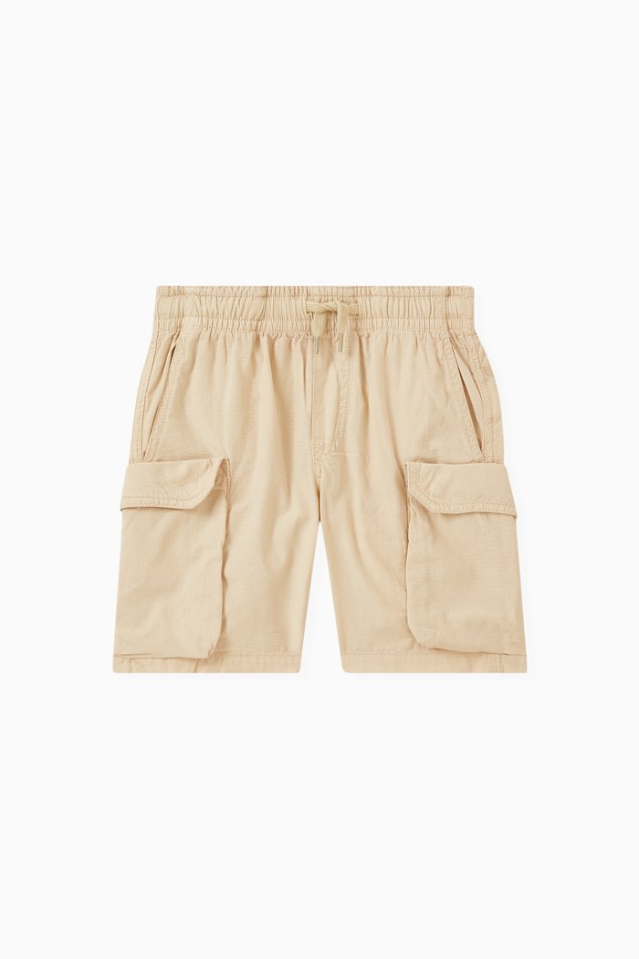 

Sandy-print Shorts in Cotton, Neutral