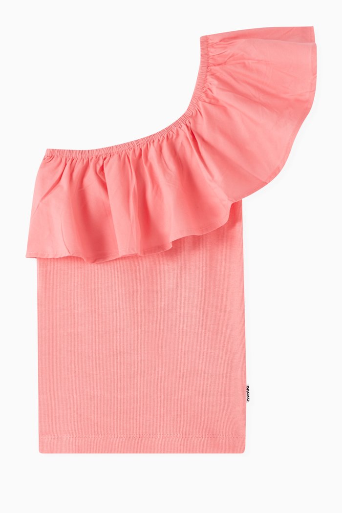 

Rebecca Asymmetric Top in Cotton, Pink