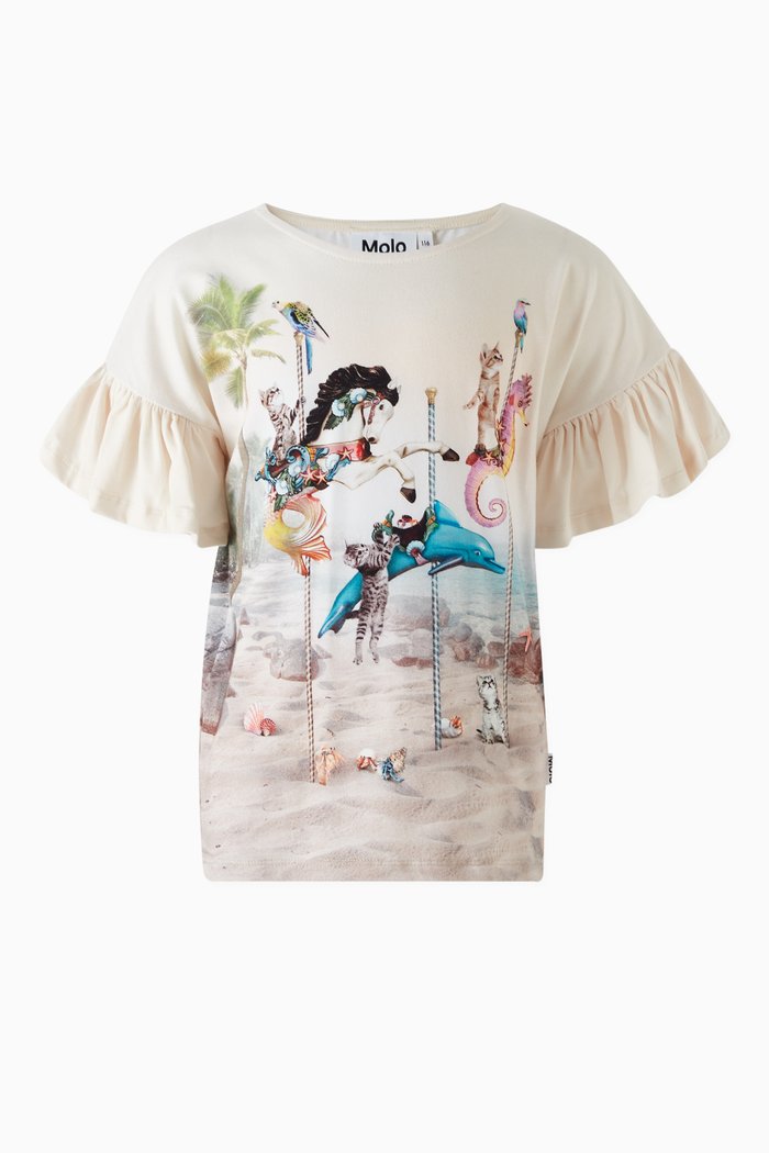 

Printed T-shirt in Cotton, Neutral