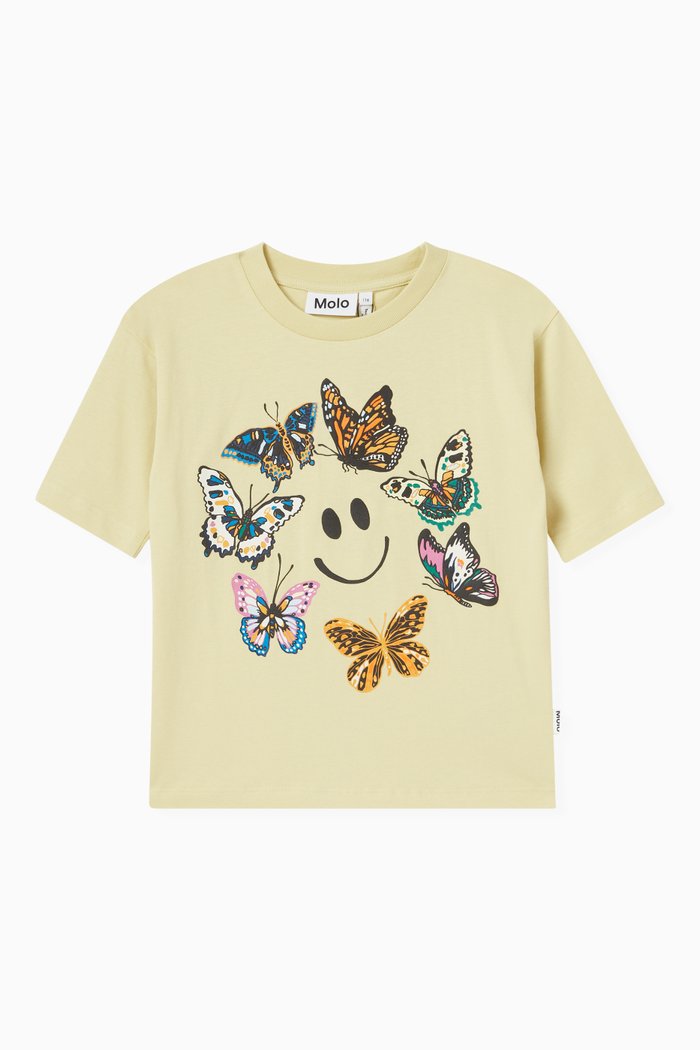 

Reen Happy Butterflies T-shirt in Cotton, Yellow