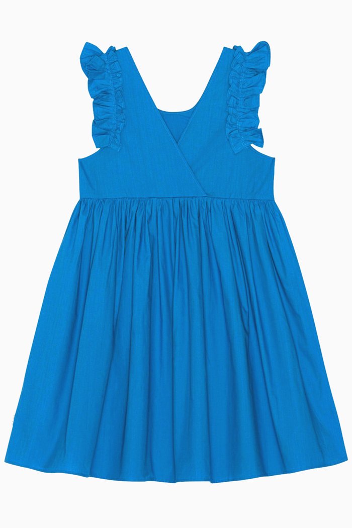 

Cicely Dress in Cotton, Blue