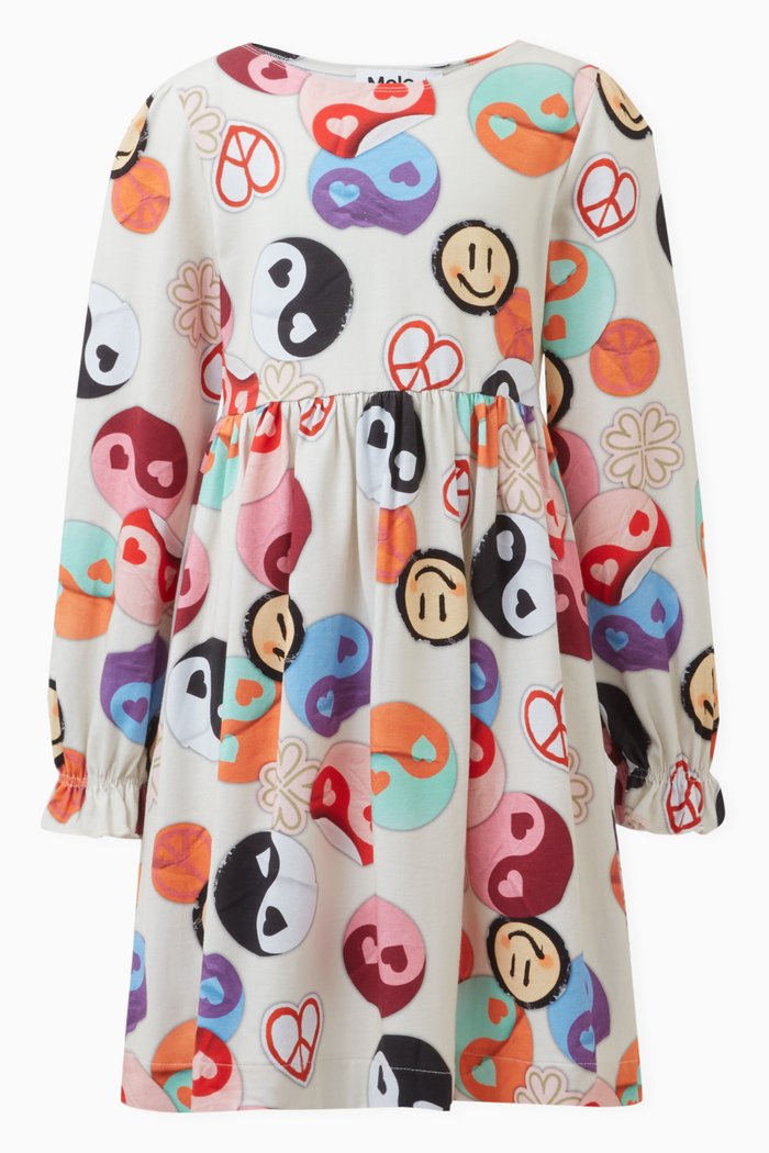 

Yin Yang Dress in Cotton, Multicolour
