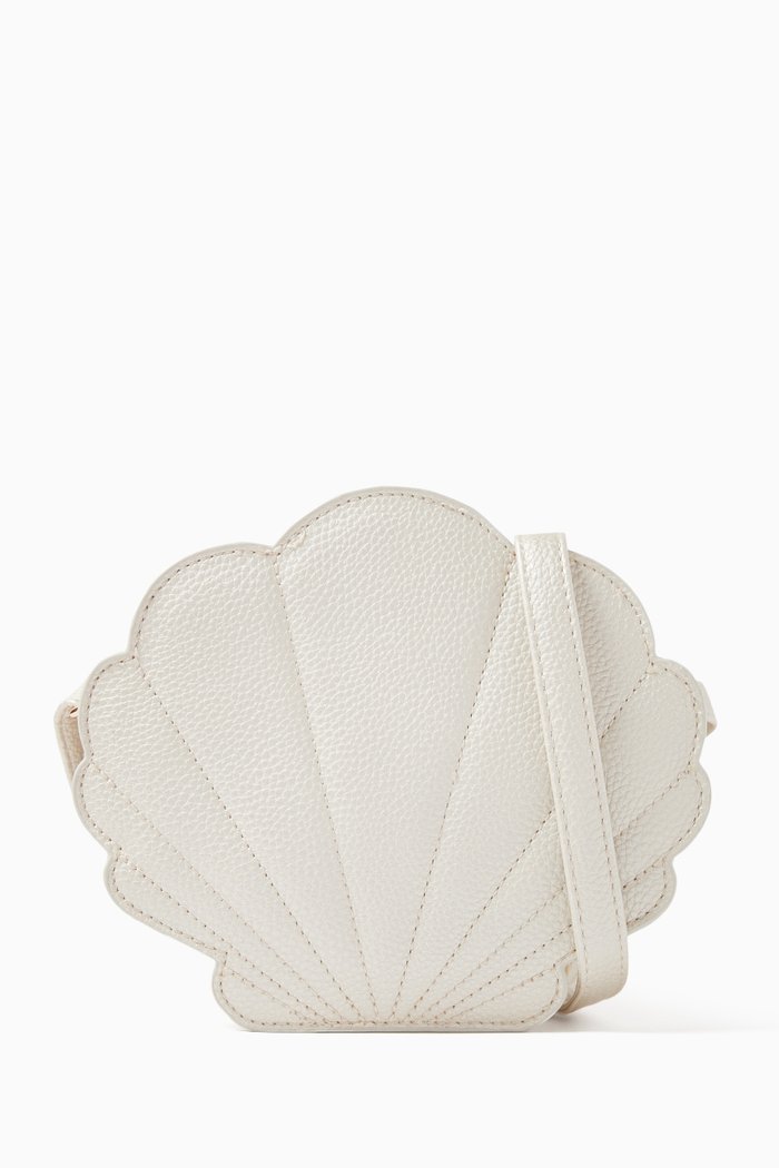 

Cross-body Sea Shell Bag, White