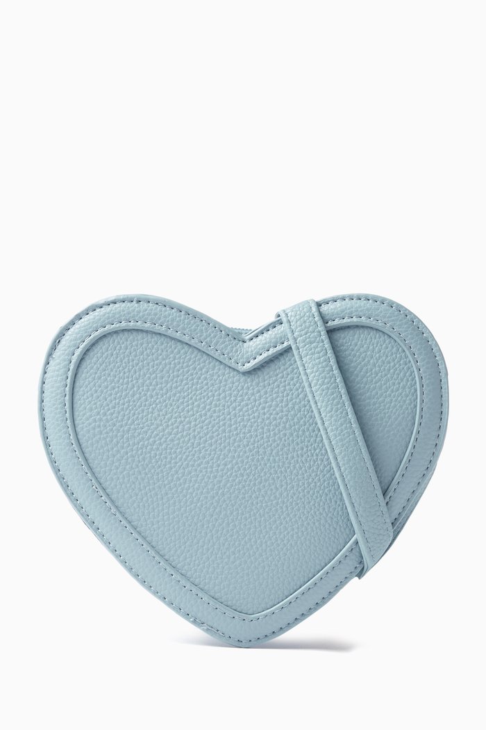 

Heart Bag in Eco-leather, Blue