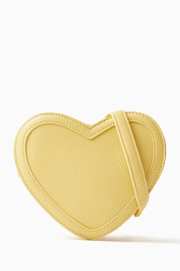 

Heart Bag in Eco-leather, Yellow