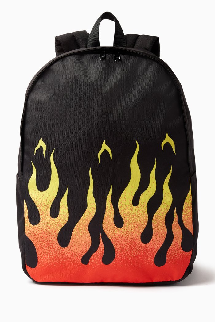 

Solo Fire Print Backpack, White