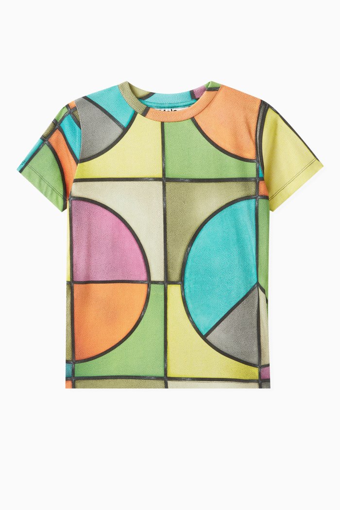 

Record-print T-shirt in Cotton, Multicolour