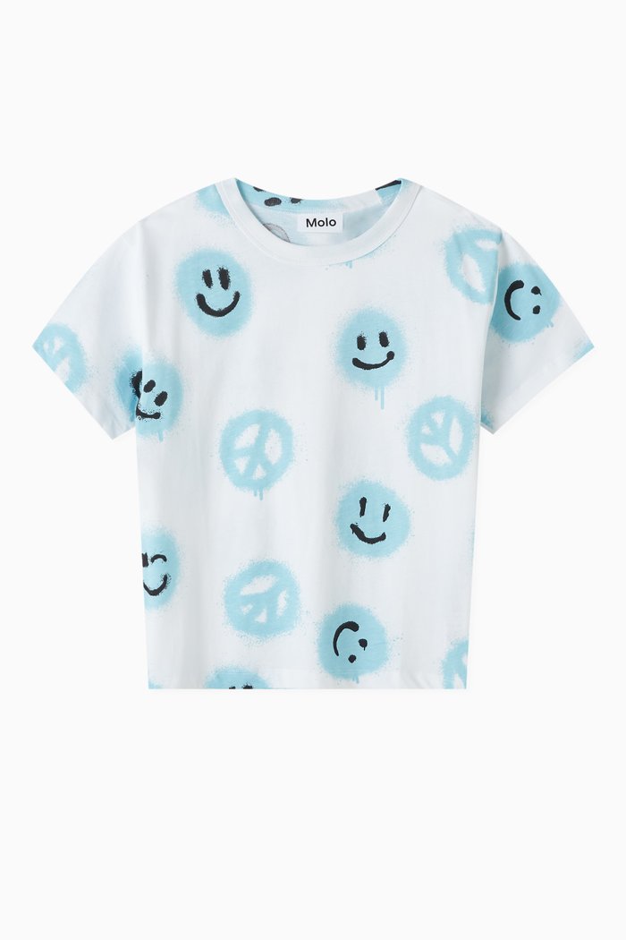 

Tie-dye T-shirt in Organic Cotton, White