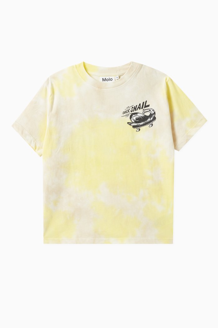 

Icecream Alien-print T-shirt in Organic Cotton, Yellow