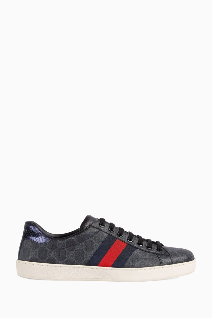 

Ace Sneakers in GG Supreme Canvas, Grey