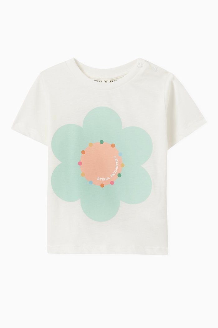 

Graphic Print T-Shirt in Cotton, White