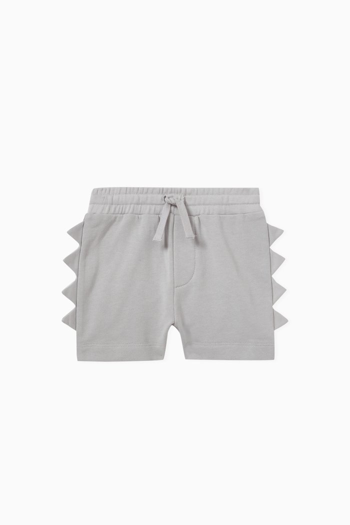 

3D-detailing Shorts in Cotton, Grey