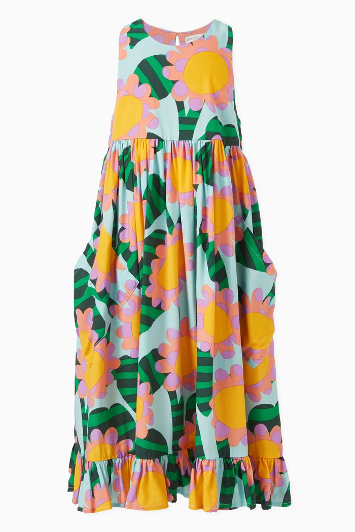 

Floral Print Dress in Viscose-blend, Multicolour