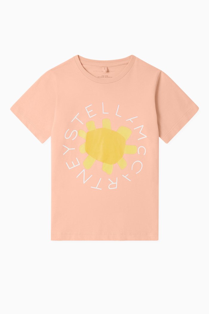 

Logo-print T-shirt in Cotton, Orange