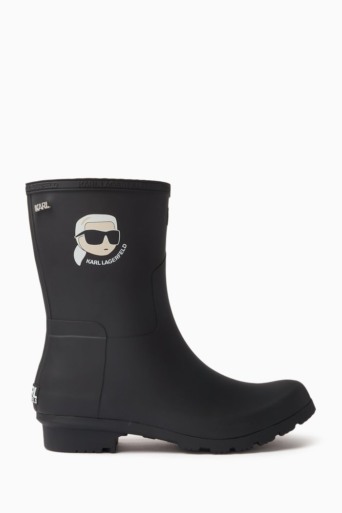 

Kalosh NFT Midi Wellington Boots in Rubber, Black