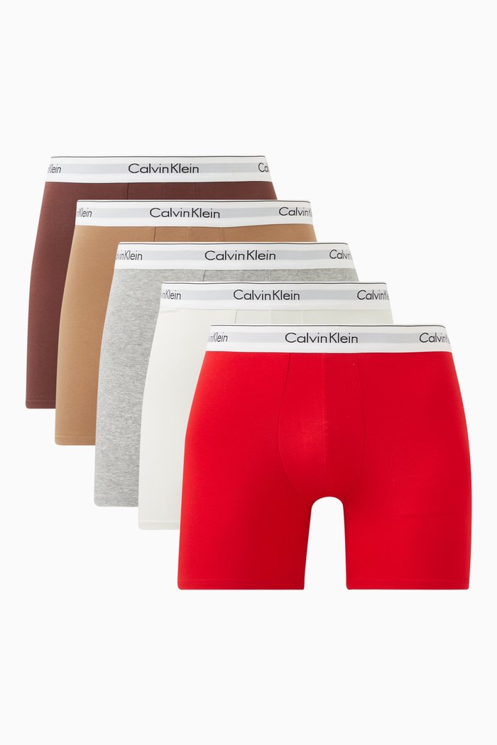 

Boxer Briefs in Cotton, Set of 5, Multicolour