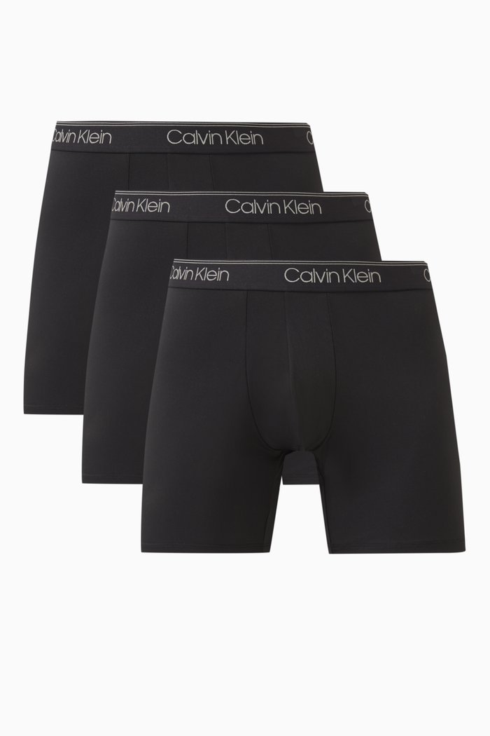

Logo Boxer Briefs in Micro Stretch, Set of 3, Black