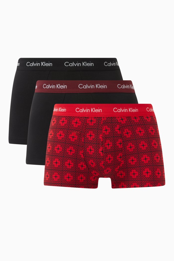 

Logo Trunks in Stretch Cotton, Set of 3, Black