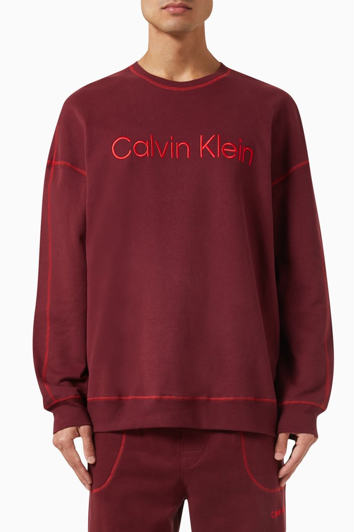 

Future Shift Lounge Sweatshirt in Cotton Terry, Purple