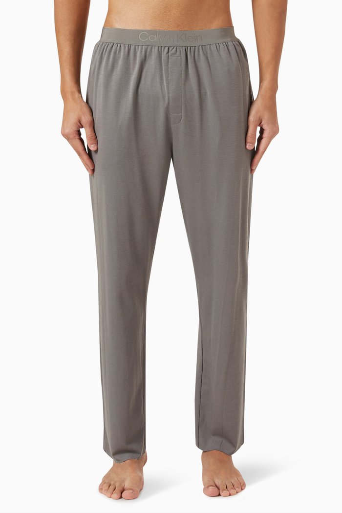 

CK Black Pyjama Pants in Supima Cotton Blend Jersey, Grey