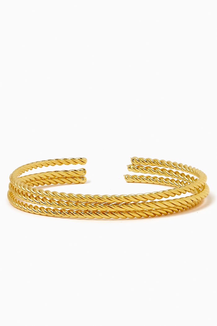 

Dubai Bracelet Set in 24kt Gold-plated Brass