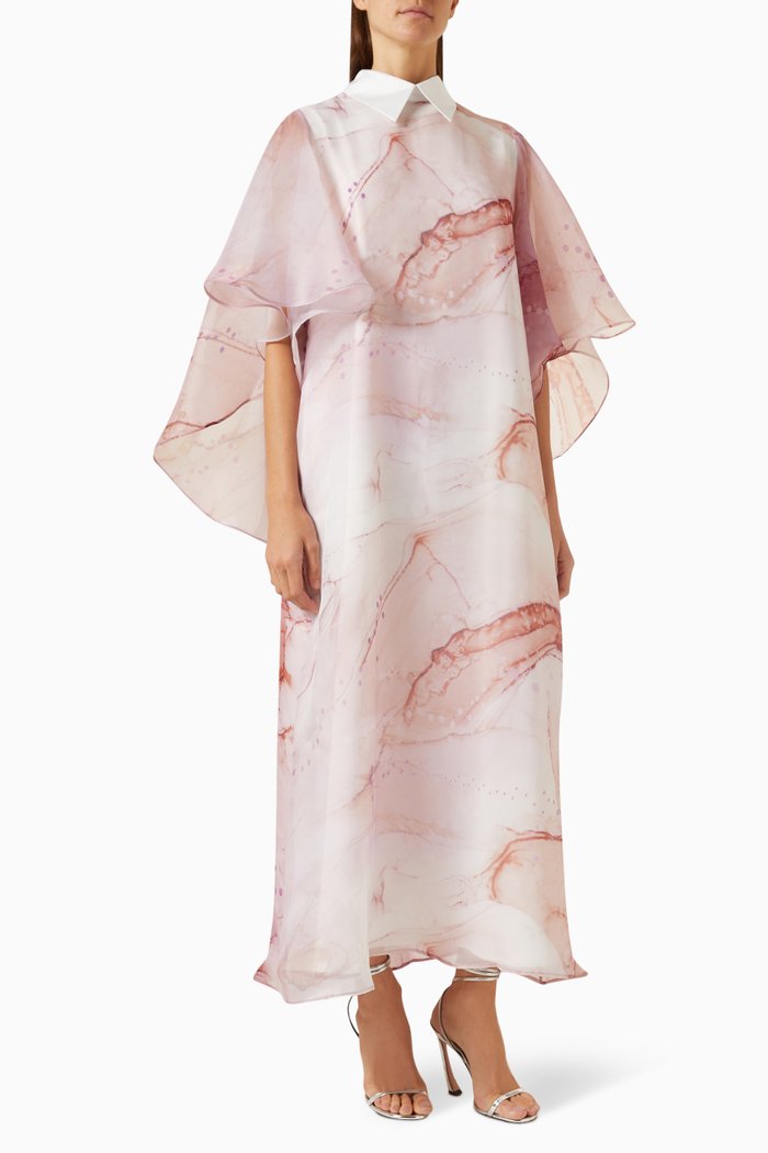 

Layla Kaftan in Organza, Pink