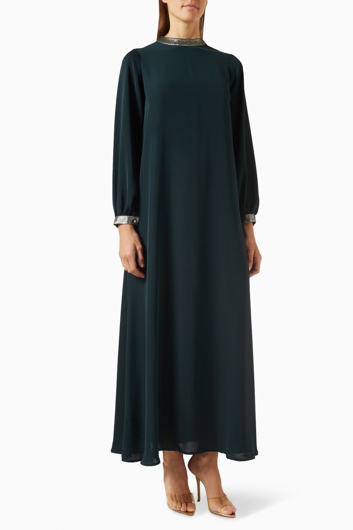 

Dania Kaftan in Nidha Fabric, Green