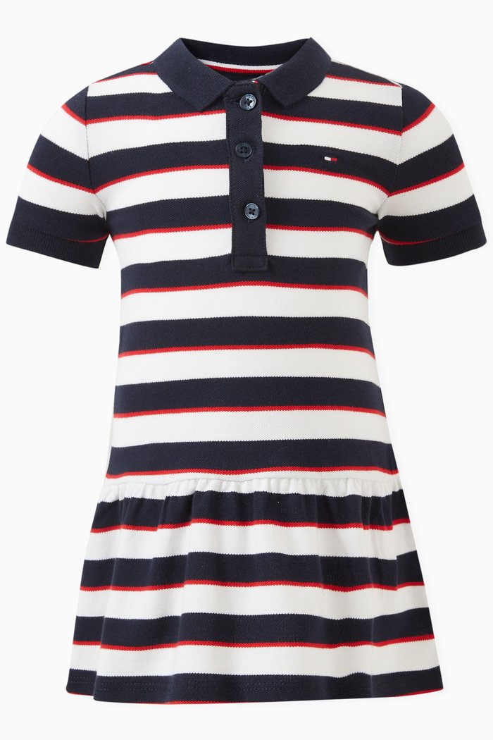 

Essential Polo Dress in Stretch-cotton, Multicolour