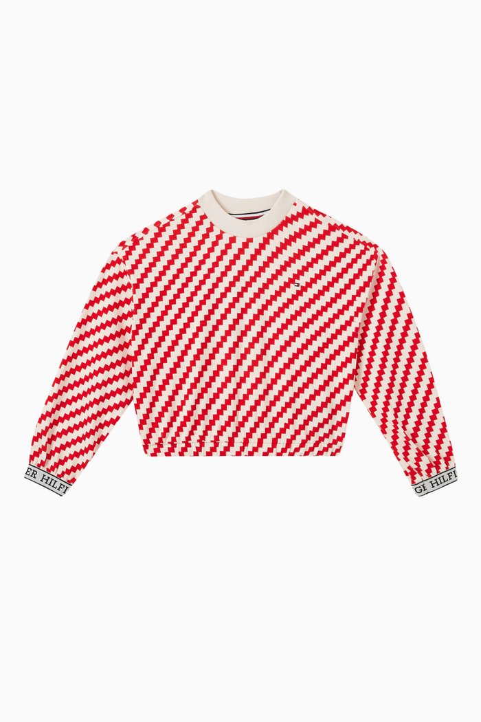 

Monotype Tape Jagged Stripe Sweatshirt, Neutral
