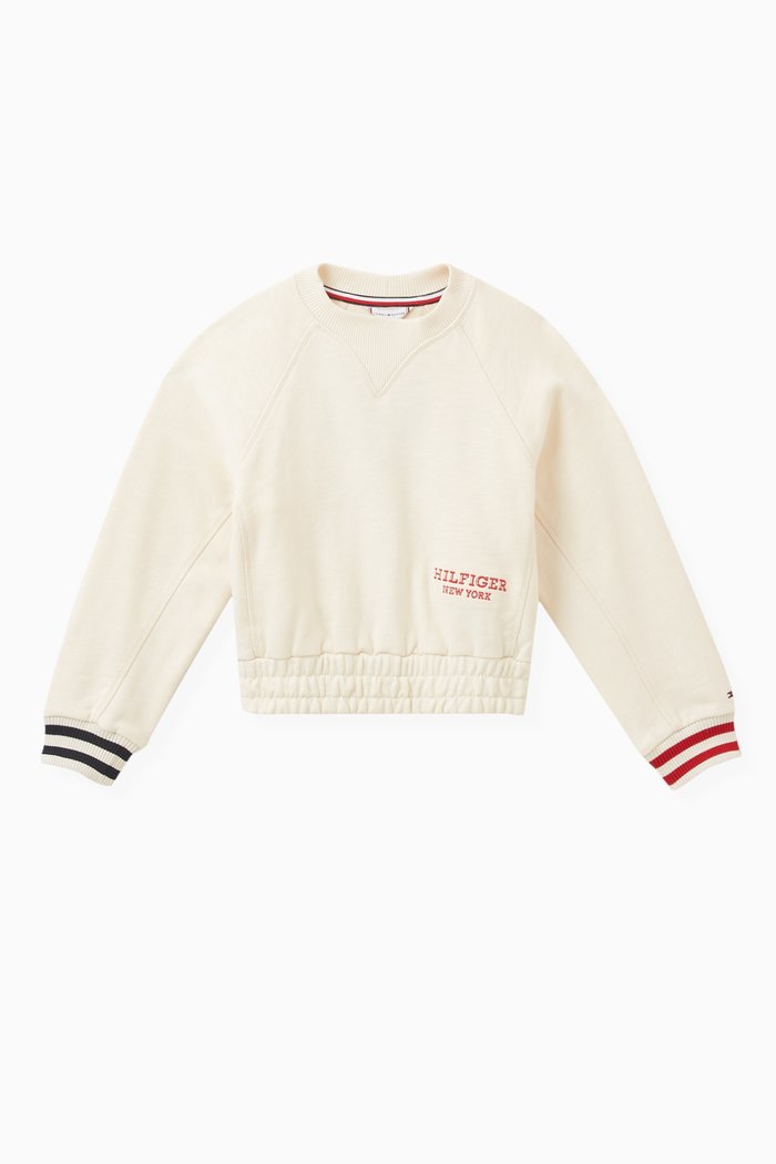 

Monotype Hilfiger Sweatshirt in Cotton, Neutral
