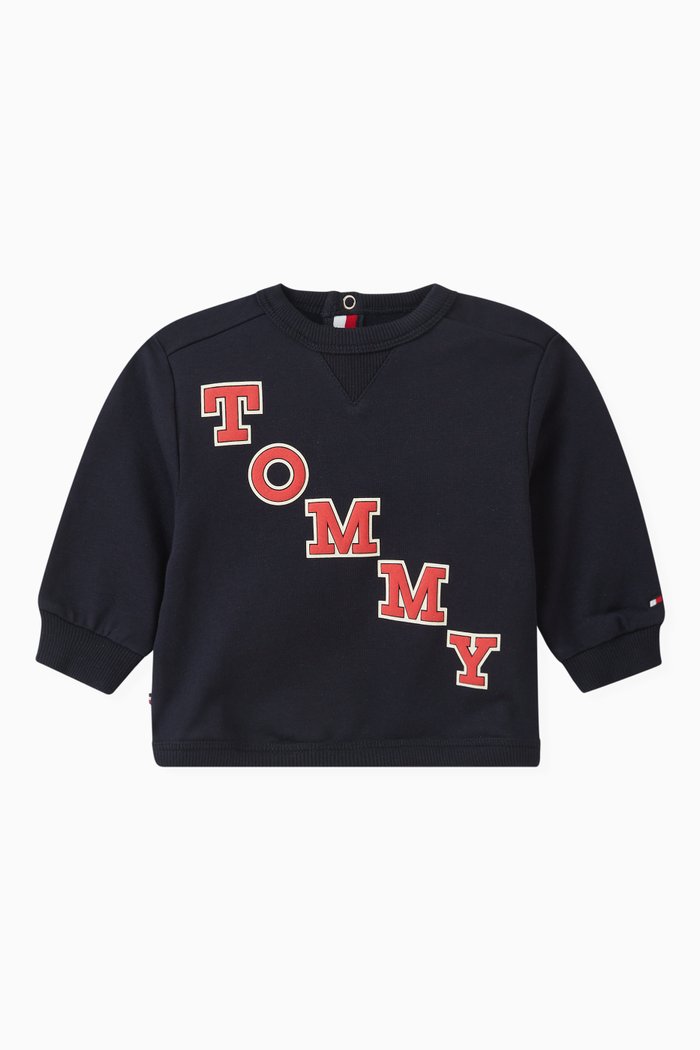 

Varsity Sweatshirt in Cotton, Blue