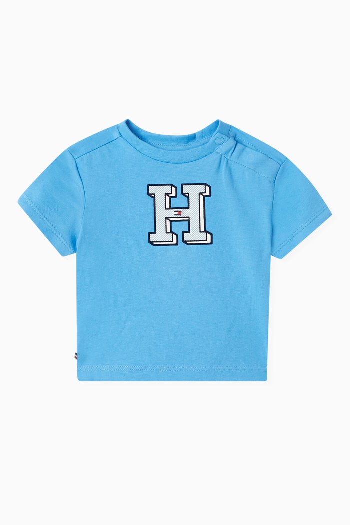 

Ithaca Logo T-shirt in Cotton, Blue