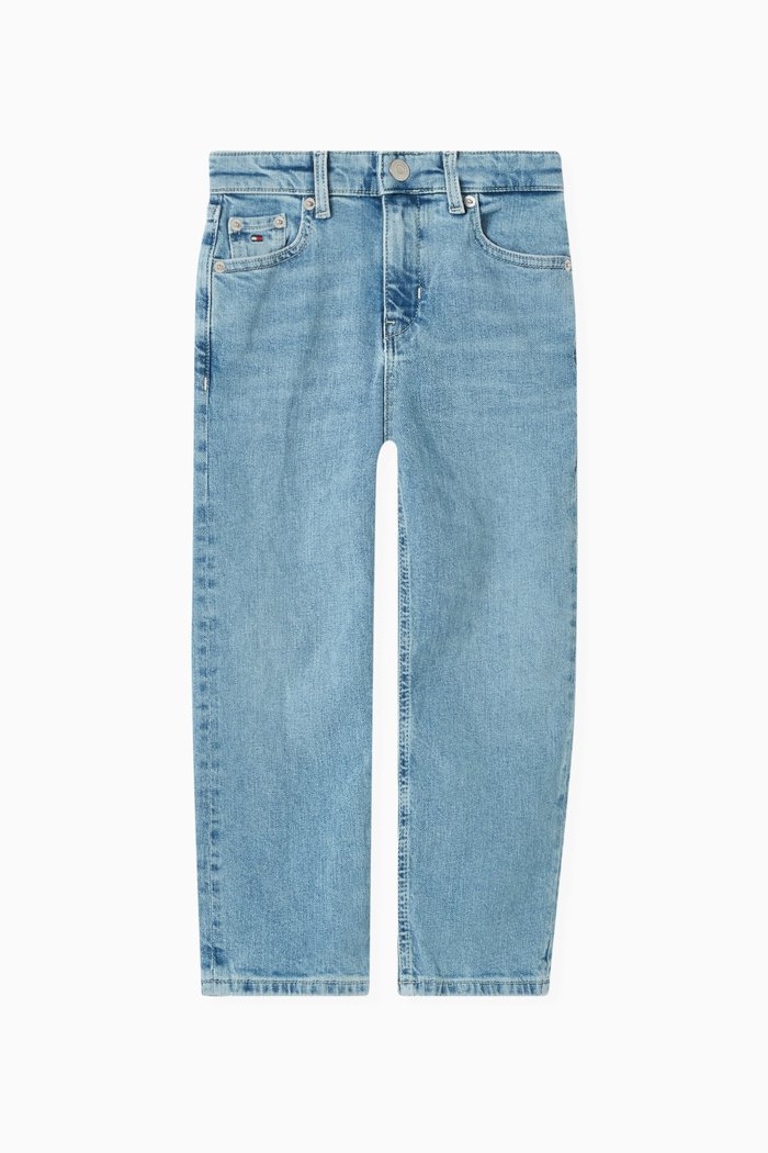 

Baggy Wide-leg Jeans in Denim, Blue