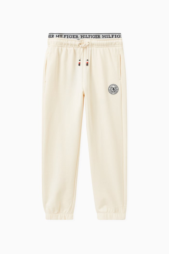 

Varsity TH Crest Logo Sweatpants in Cotton, Neutral