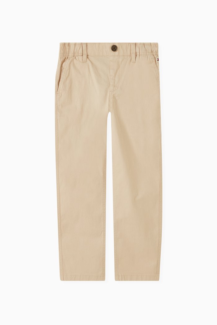 

Relaxed-fit Pants in Stretch-cotton, Neutral