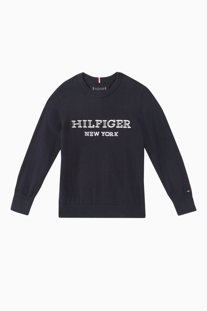 

Monotype Logo Sweatshirt in Cotton, Blue
