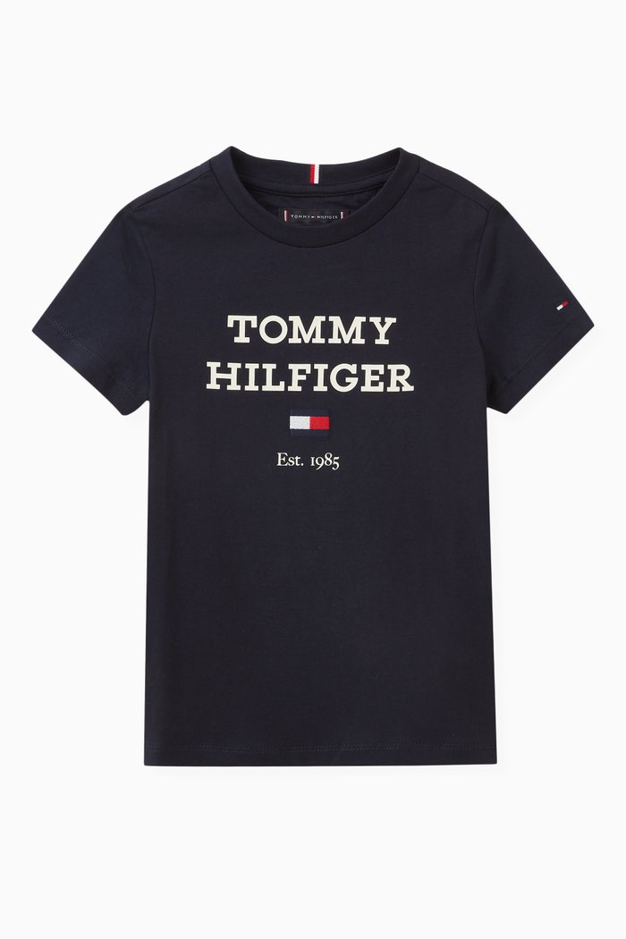 

Oversized Logo T-Shirt in Cotton, Blue