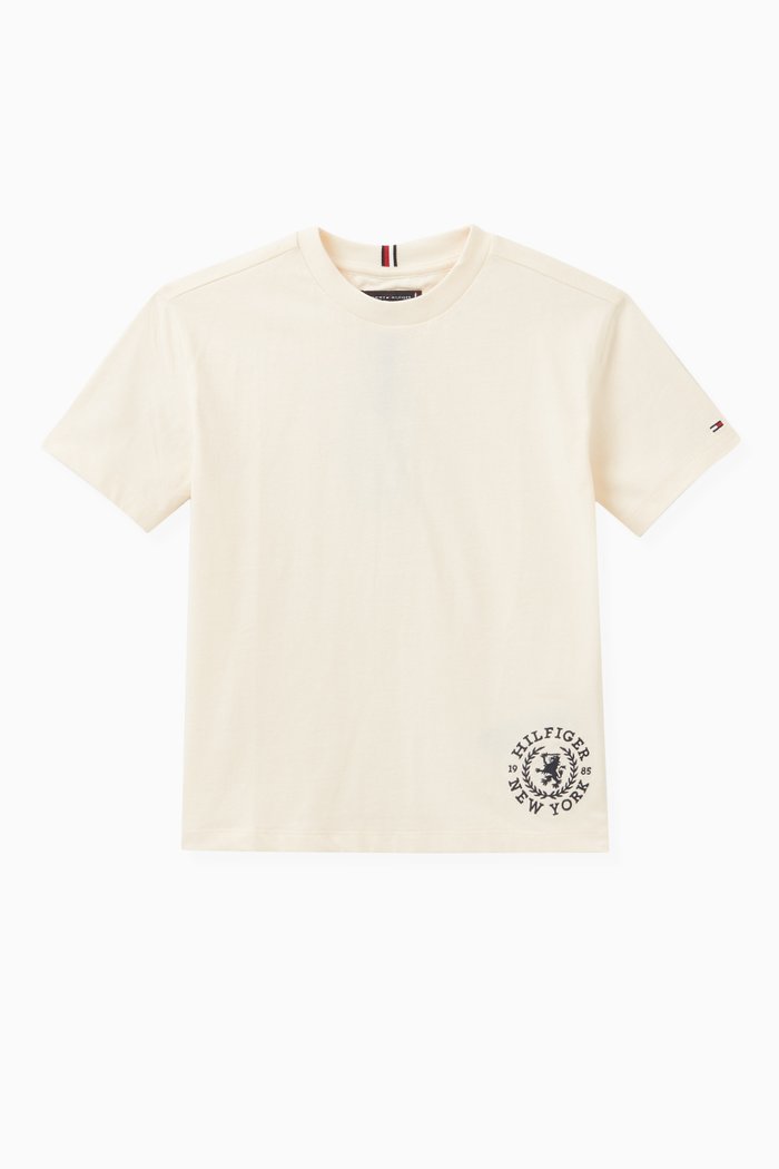 

Varsity TH Logo T-Shirt in Cotton, Neutral