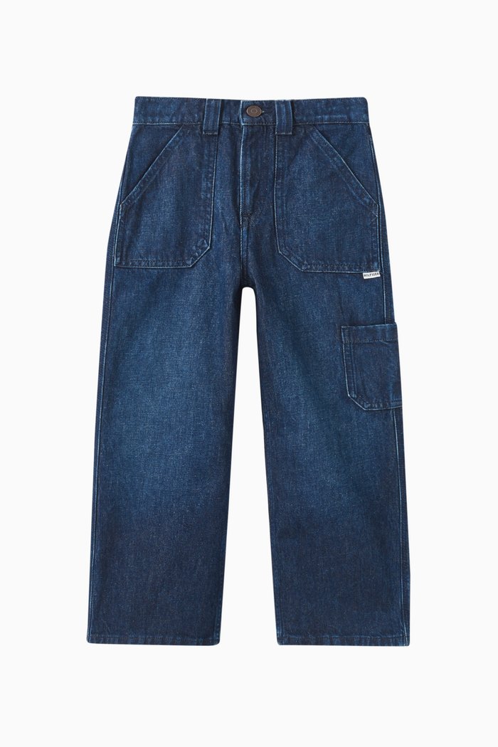 

Mabel Cargo Flared Jeans, Blue