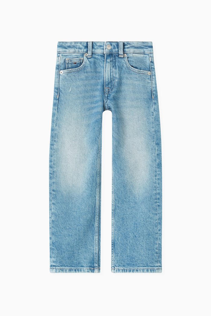 

Girlfriend Straight-fit Jeans in Denim, Blue